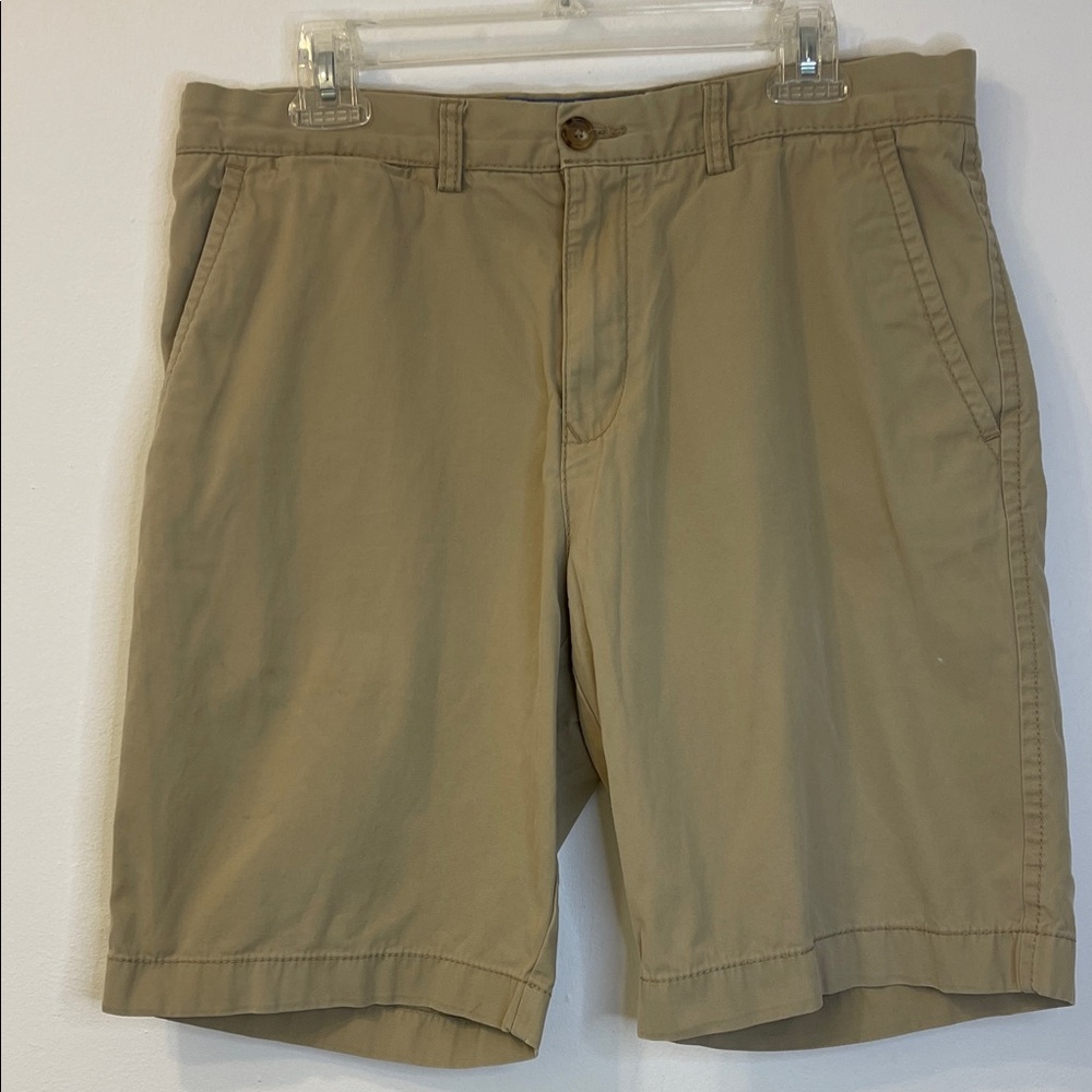 Tommy Hilfiger Khaki Flat-Front Men's Shorts Size 34